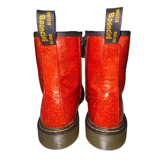 Doc Martens Red Glitter 1460 Womens 7 - Picture 6 of 8